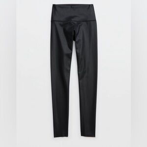 OFFLINE By Aerie Goals Shine High Waisted Legging Black Size Medium